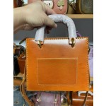 Lady Dior bag made of pure handmade heavy oil wax vegetable tanned leather